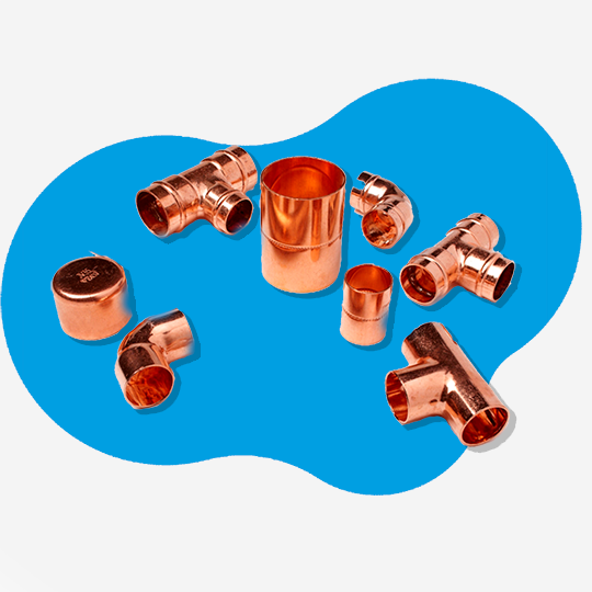 tubos e conexoes -Conexoes de cobre condensadores-a-ar-um-sistema-calor